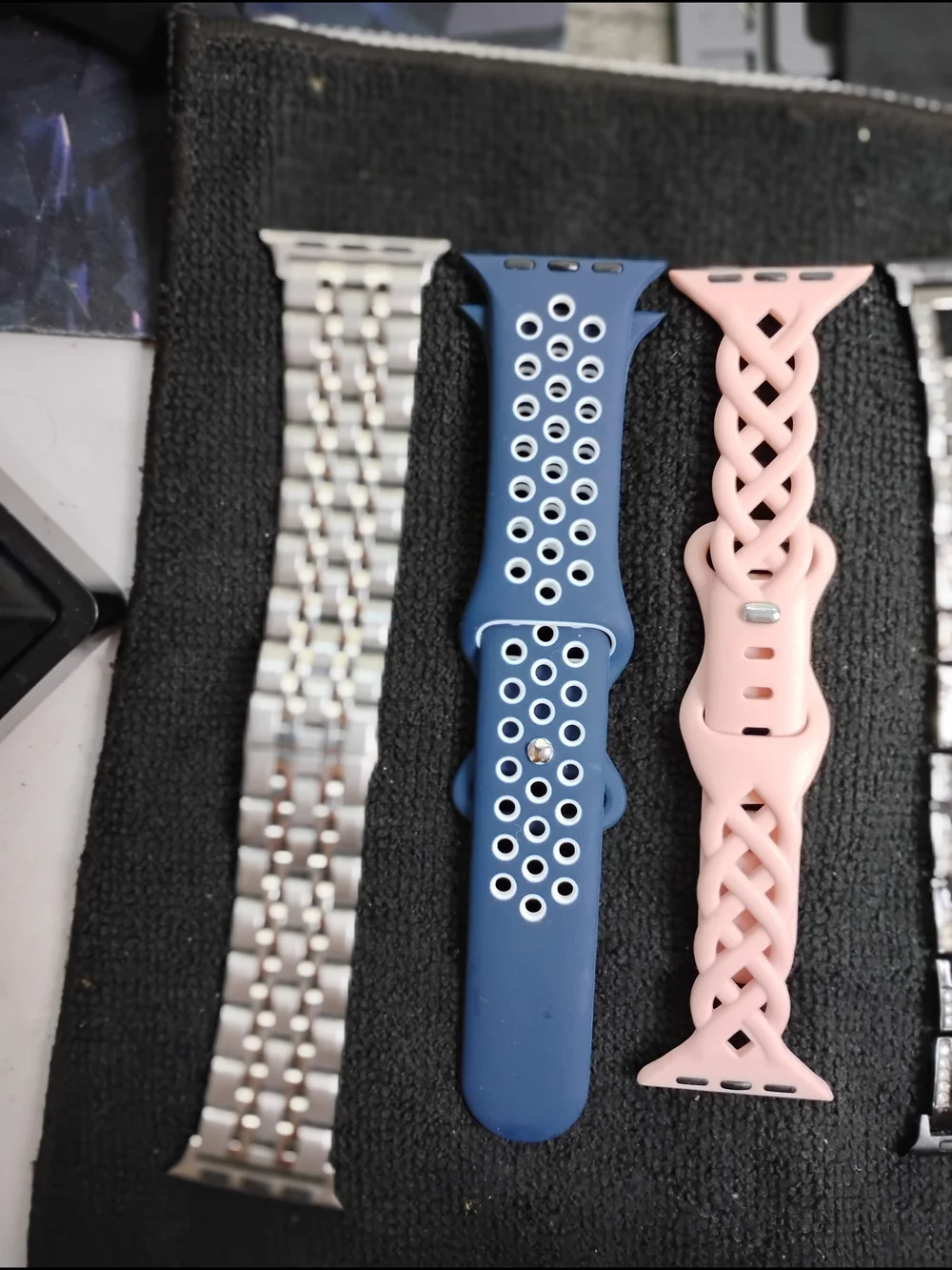 Source Unknown Blue & Pink Interchangeable Watch Bands Set